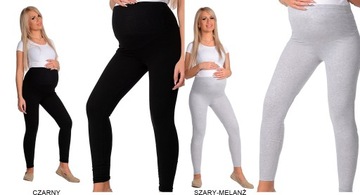 LEGGINSY CIĄŻOWE getry z panelem bawełna XL/42