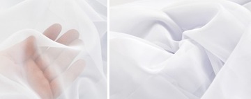 Firana woal gładki na metry wys. 3 m biały Turcja