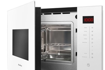 AMICA WHITE SET микроволновая печь + индукционная плита с комбинированной варочной панелью