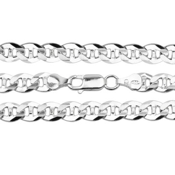 ŁAŃCUSZEK GUCI SREBRNY PR.925 - GR.6,8MM - 60CM - 33,80GR.