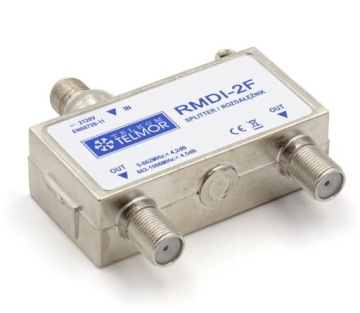 Телевизионный разветвитель Telmor RMDI-2F 1x2 с изоляцией по постоянному току