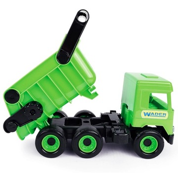 Автомобиль Middle Truck, самосвал зеленый, в кузове Wader 32101