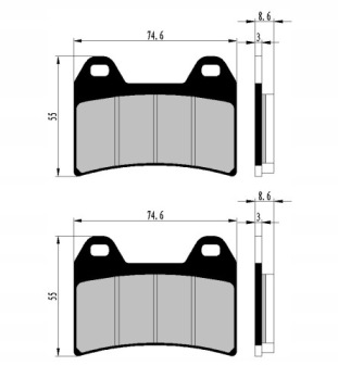 ПЕРЕДНИЕ ТОРМОЗНЫЕ КОЛОДКИ MV AGUSTA BRUTALE 920 989 R