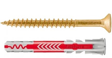 kołki FISCHER DUOPOWER 8x65 50szt + wkręty