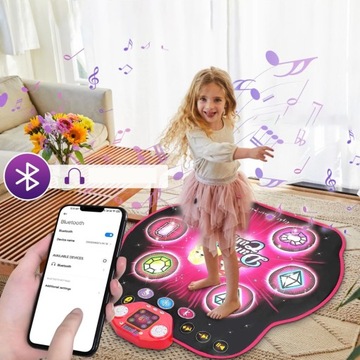 БОЛЬШОЙ МУЗЫКАЛЬНЫЙ ТАНЦЕВАЛЬНЫЙ КОВРИК, ИГРУШКА ДЛЯ ДЕТЕЙ, ВКЛЮЧАЕТ 27 УРОВНЕЙ