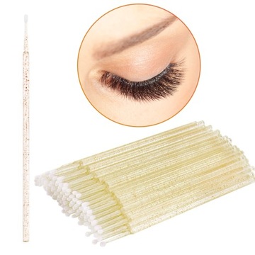 MIKRO APLIKATORY DO RZĘS MICROBRUSH BEZWŁÓKIENKOWE