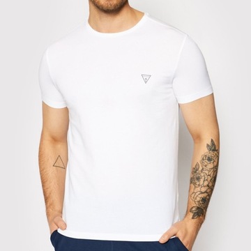 Guess t-shirt męski biały slim fit oryginał U97G02JR003-A009 XXL