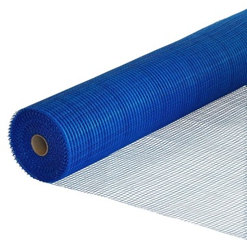 Siatka tynkarska niebieska 1x50m oczka 10x10 50m2