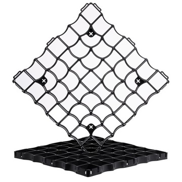 4x парковочная решетка 50x50x3см + 4x анкера