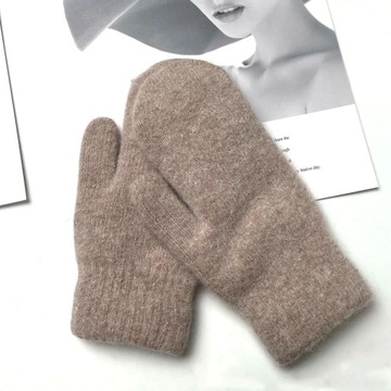 Gloves Female Winter Korean Version of Solid Color All Fingers Winter