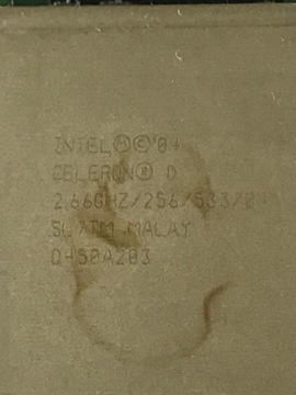 Процессор Intel Celeron D 330J 2,66 ГГц LGA775 SL7TM