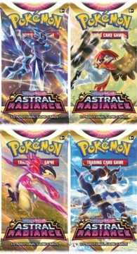 Коллекционные карточки Pokemon Astral Radiance с сумкой из 10 штук Пикачу