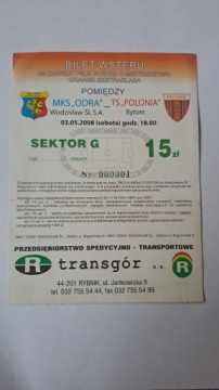 ODRA WODZISŁAW - POLONIA BYTOM 03-05-2008