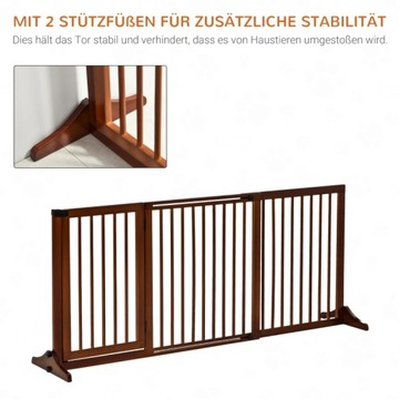 PAWHUT Barierka zabezpieczająca drewno