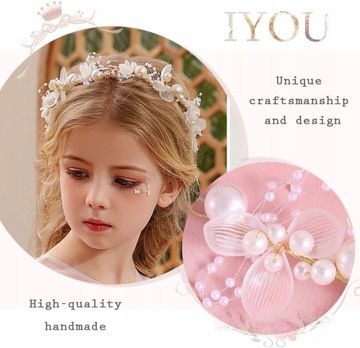 Свадебная повязка для волос, повязка на голову, венок для причастия