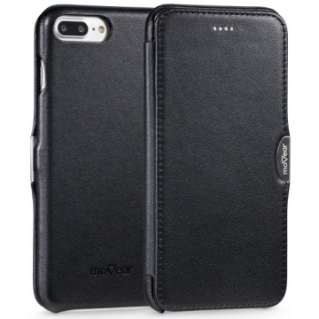 Pouzdro na iPhone 8/7 Plus book case s kapsou Černá Movear