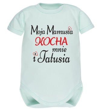 Body Moja mamusia kocha mnie i tatusia kr rękaw 62