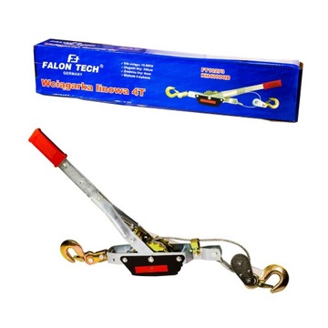 ЛЕБЕДКА РУЧНАЯ ТРОСОВАЯ 4Т 4000кг 2 крюка