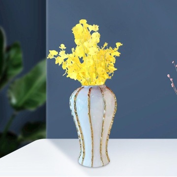 Фарфоровый держатель для имбирной банки с цветочным рисунком и крышкой, китайская керамика