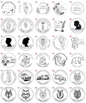 Штамп EX LIBRIS Fi50 с чернильницей - PRO