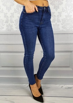 DAMSKIE - SPODNIE - JEANS - MODELUJĄCE - PUSH UP