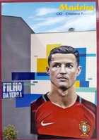 Pocztówka Cristiano Ronaldo CR7 mural Madera