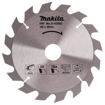 MAKITA tarcza do drewna 185x30mm 16Z D-03903