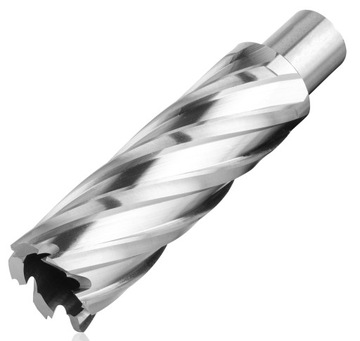 FREZ TREPANACYJNY FI 21x80 MM WIERTŁO RUROWE DO METALU STAL SZYBKOTNĄCA HSS