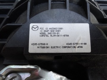 MAZDA 6 GJ 2014 SEDAN UZAMČENÍ ŘÍDÍCÍ EVROPA SKE133-01 ORIGINÁLNÍ