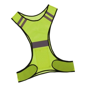Reflective sports vest with high visibility Yellow