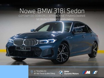 BMW Seria 3 G20-G21 Limuzyna 2.0 318i 156KM 2025 BMW Seria 3 18i 156 KM - Pakiet M Sport - Pakiet Serwisowy - Adaptacyjne L