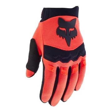Rękawiczki dziecięce FOX JUNIOR DIRTPAW FLUO ORANGE pomarańczowy GRATISY