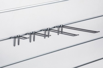 Двойной крючок для Spacewall, серебряная проволока, 15 см.