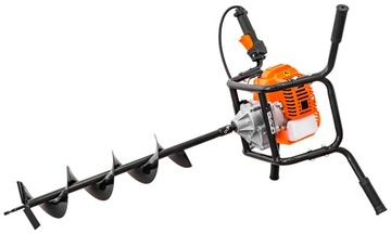 БЕНЗИНОВЫЙ ШНЕК ДЛЯ ПОЧВЫ ДРЕЛЬ RITCH 3 БУРА + МАСЛО