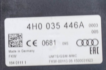 AUDI A3 SPORTBACK 8V 1.4 TFSI E-TRON ANTÉNA ZESILOVAČ ANTÉNNÍ 4H0035446A