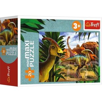 PUZZLE 20 MiniMaxi Poznaj świat dinozaurów 21137
