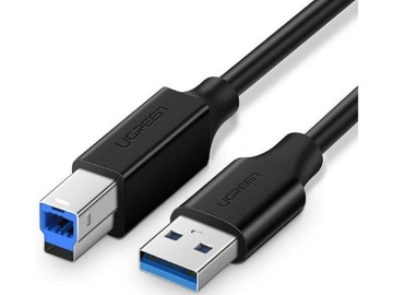 UGREEN US210 Кабель USB 3.0 Type A - USB 3.0 Type B, для принтера, 2м черный