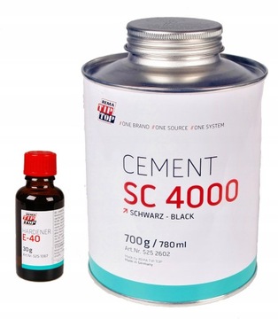 KLEJ DO GUMY CEMENT SC 4000 + UTWARDZACZ E-40
