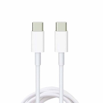 Kabel Typ-C na Typ-C BIAŁY APPLE IPHONE 1m