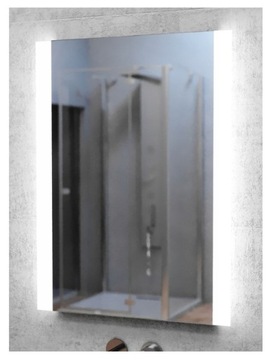 Lustro MCJ ścienne 60x80 cm LED WYŁĄCZNIK