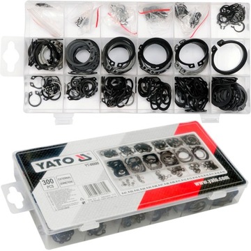 YATO PIERŚCIENIE SEGERA ZEWNĘTRZNE OSADCZE ZESTAW 300 SZT.