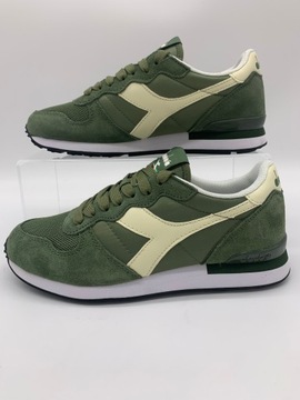 Buty sportowe sneakersy DIADORA Camaro rozmiar 38 oliwkowe zamszowe