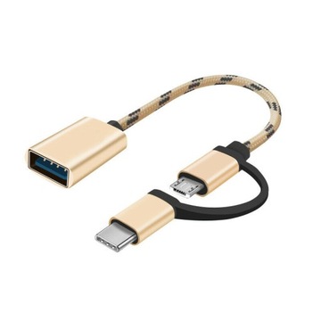 2 В 1 MICRO USB OTG АДАПТЕР USB-C НА USB 3.0