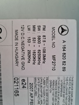 Радиовигация Mercedes ML A164
