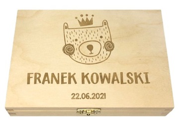 ПОДАРОК ​​РЕБЕНКУ НА ДЕНЬ РОЖДЕНИЯ СТОЛОВЫЕ ПРИБОРЫ В ДЕРЕВЯННОЙ КОРОБКЕ С ГРАВИРОВКОЙ