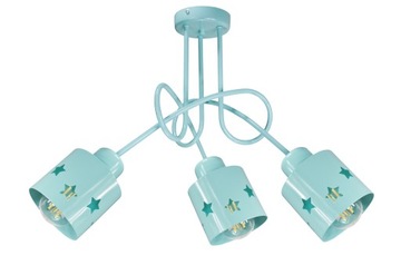 ŻYRANDOL LAMPA SUFITOWA WISZĄCA EDISON STARLET COLOR MIĘTOWY można LED