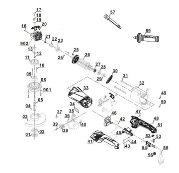 Шлифмашина для корпуса редуктора EINHELL TE-AG 125 CE 11010 11024