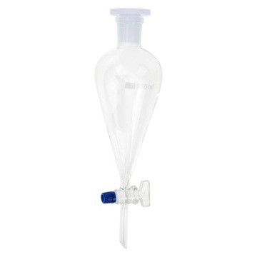 VILLCASE lejek do segregacji laboratoryjnej borokrzemianowego 250 ml