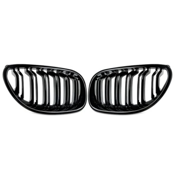 Radiatoriaus grotelės inkstai BMW 5 E60 E61 04-09 juodas blizgus 5906349466826 – nuotrauka 8