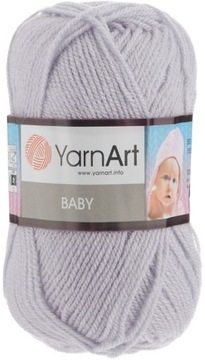 Włóczka YarnArt Baby kolor SZARY 855